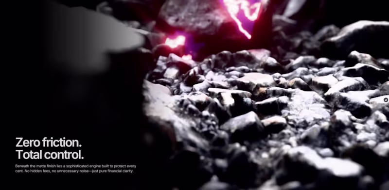 Cover image for Cinematic 3D Fintech Hero Section: