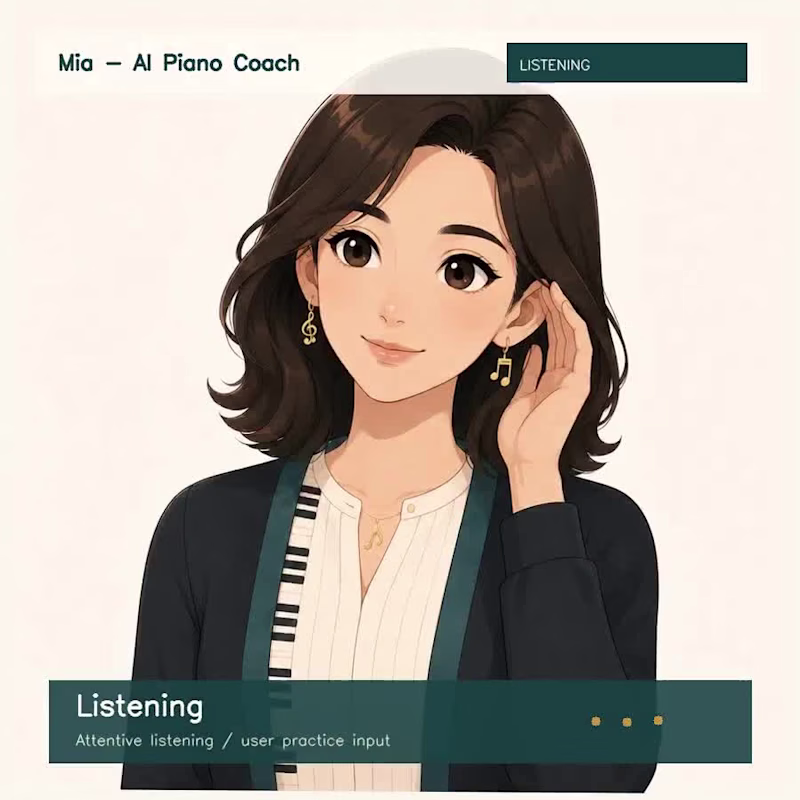 Cover image for Mia ai piano coach