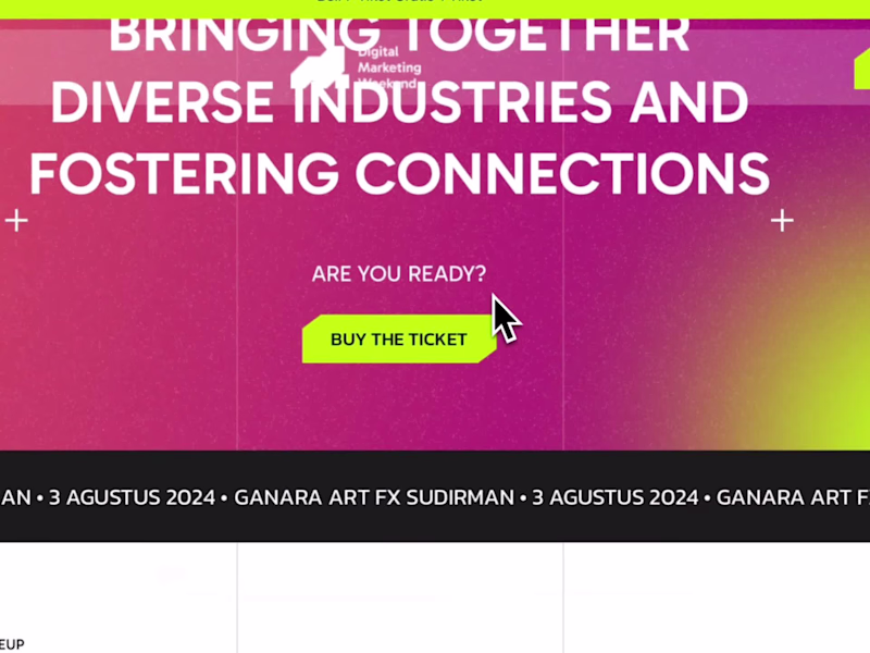 Cover image for Digital Marketing Weekend Website Design