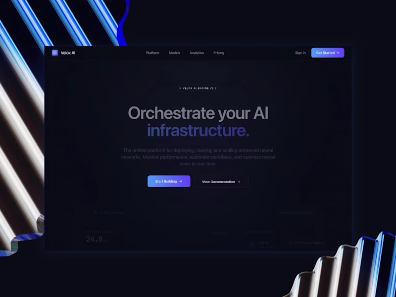 Cover image for Web Design - AI platform