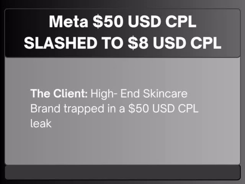 Cover image for Meta $50 USD CPL SLASHED