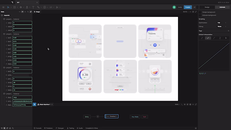 Cover image for Interactive UI Animation Project in Rive