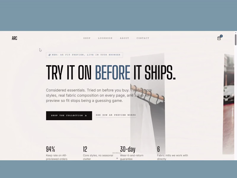 Cover image for ARC — Clothing Ecommerce with