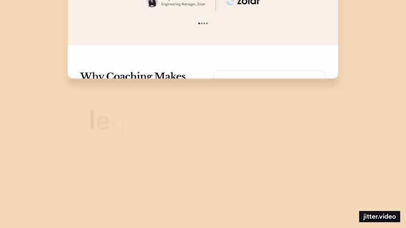 Cover image for Legit Coaching Landing Page - Framer Development