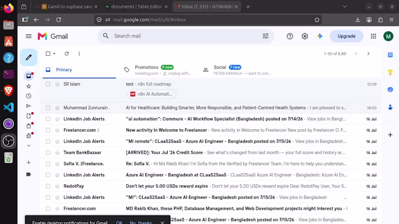 Cover image for Gmail to Supabase PDF Automation