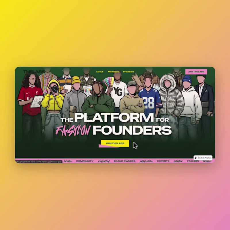 Cover image for Website built in @Framer using