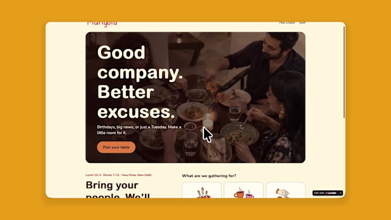 Cover image for You’re planning a birthday dinner.