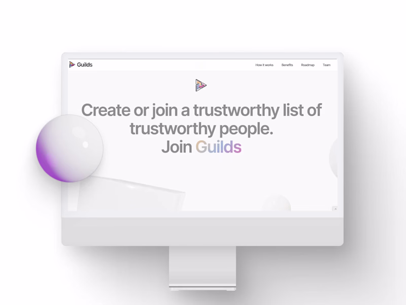 Cover image for Guilds - 3D Interactive Web3 Website
