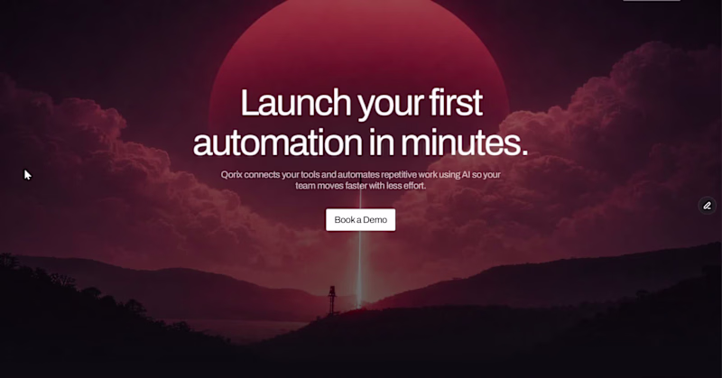 Cover image for Qorix AI Website Design and Development