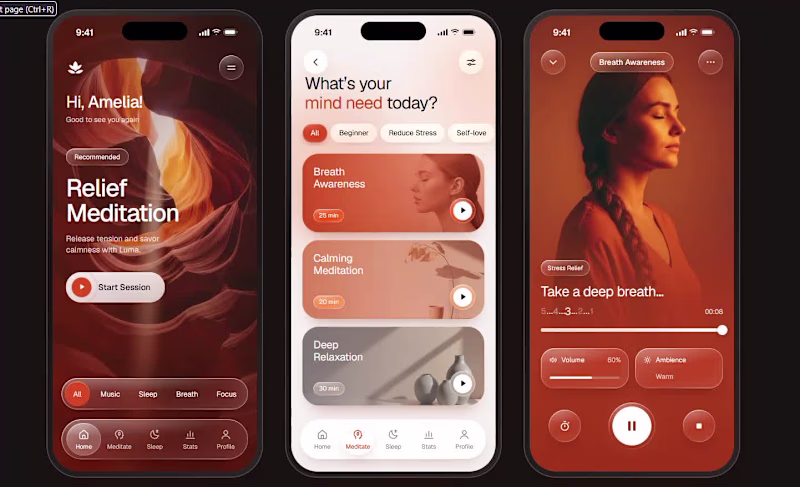 Cover image for Wellness Mobile IOS App Design