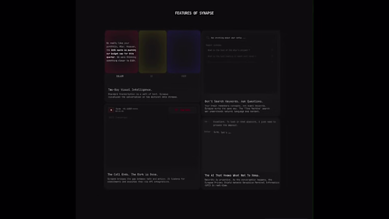 Cover image for Features sections for Synapse