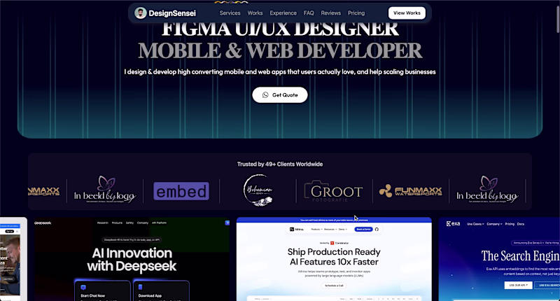 Cover image for UI/UX Portfolio Website design😊
I have