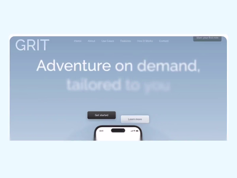 Cover image for GRIT Landing Page Design