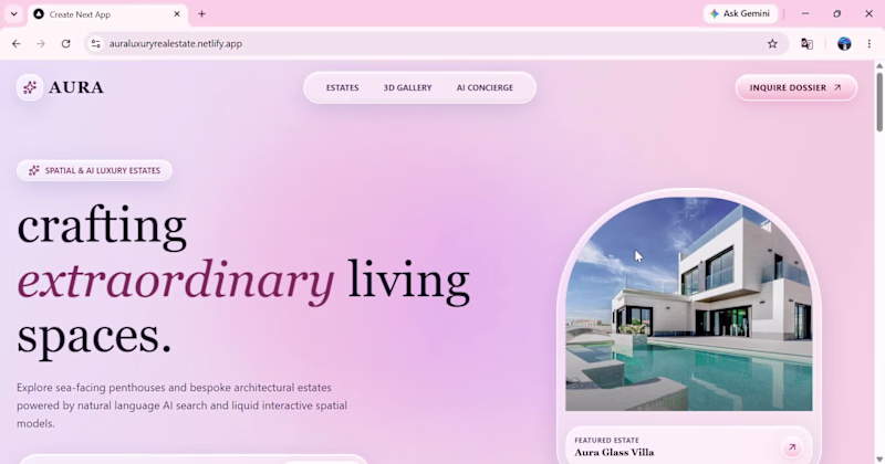Cover image for AURA is a high-end luxury