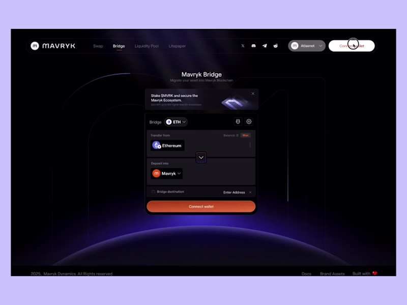 Cover image for Mavryk Chain - Bridge UI