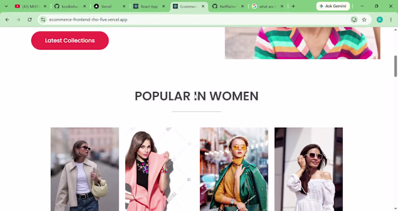 Cover image for An ecommerce website based on
