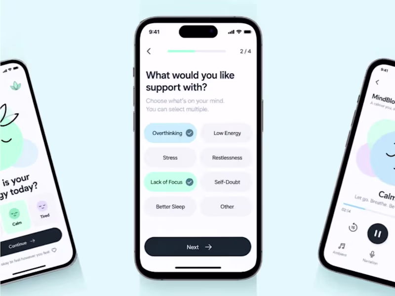 Cover image for MindBloom UI/UX  App Design Project