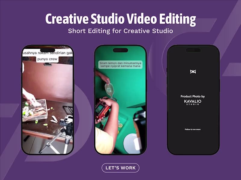 Cover image for Behind-the-Scenes Short-Form Content for Kavalio Studio