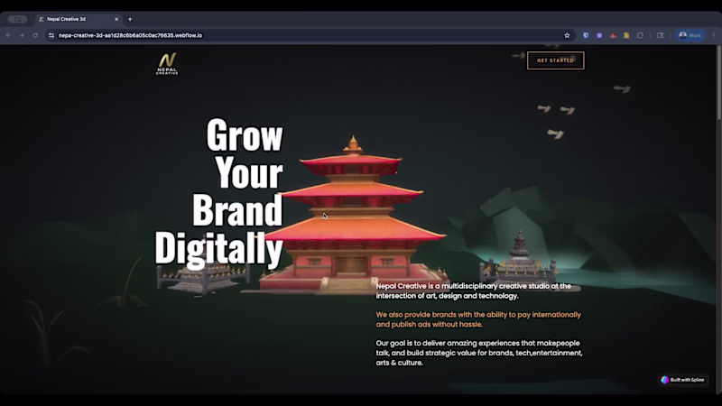 Cover image for Hi Community, Here is a fun 3D landing page we built for one...