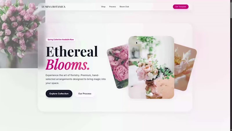 Cover image for lumina botanica — a landing
