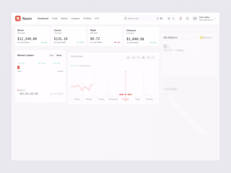 Cover image for Designed a sleek Crypto Trading