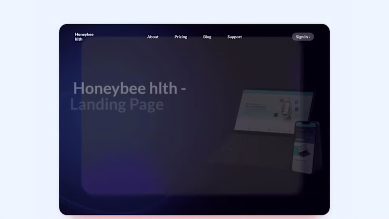 Cover image for Honeybee hlth - Web Design