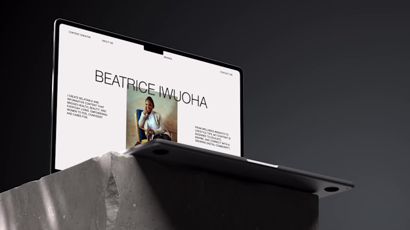 Cover image for Minimal Influencer Portfolio for Beatrice Iwujoha