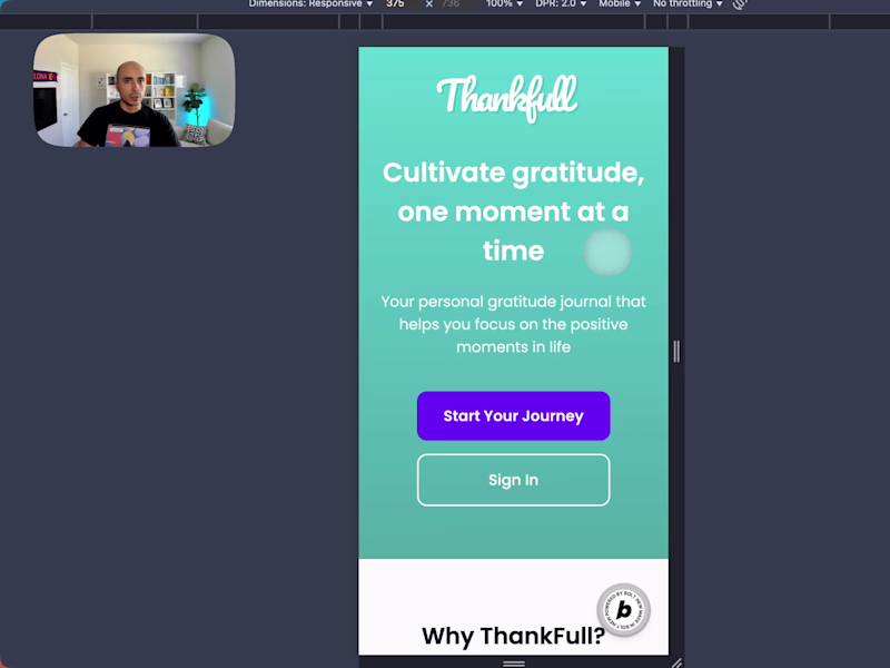 Cover image for Thankfull App - Vibe Code
