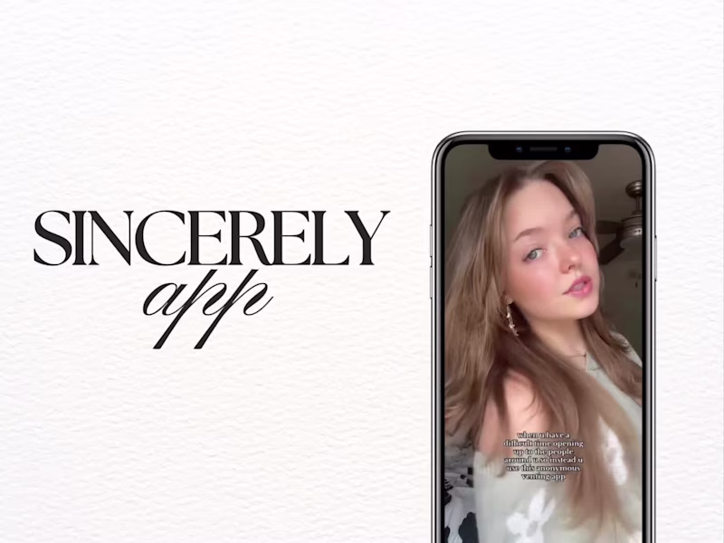 Cover image for Sincerely App TikTok Ad