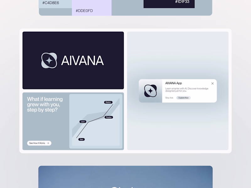 Cover image for AIVANA — AI-Powered EdTech Visual Identity