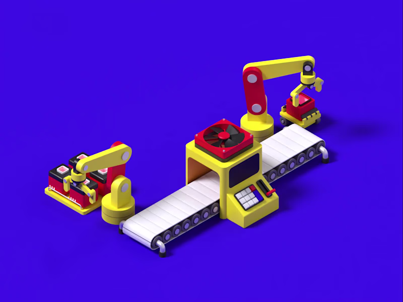 Cover image for 3D  Factory  Motion Graphic
