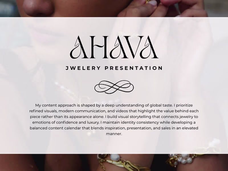 Cover image for Ahava Jewelry Social Media Strategy