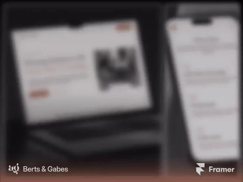 Cover image for Berts & Gabe | Sales Consulting Website Built in Framer