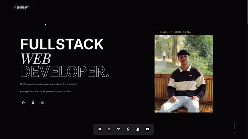 Cover image for Personal Developer Portfolio Website
Designed and