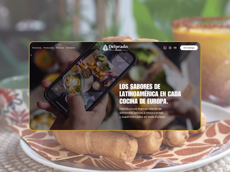 Cover image for DelPrado Foods Website Design & Development