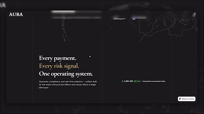 Cover image for AURA-OS — Framer Template for SaaS & Fintech