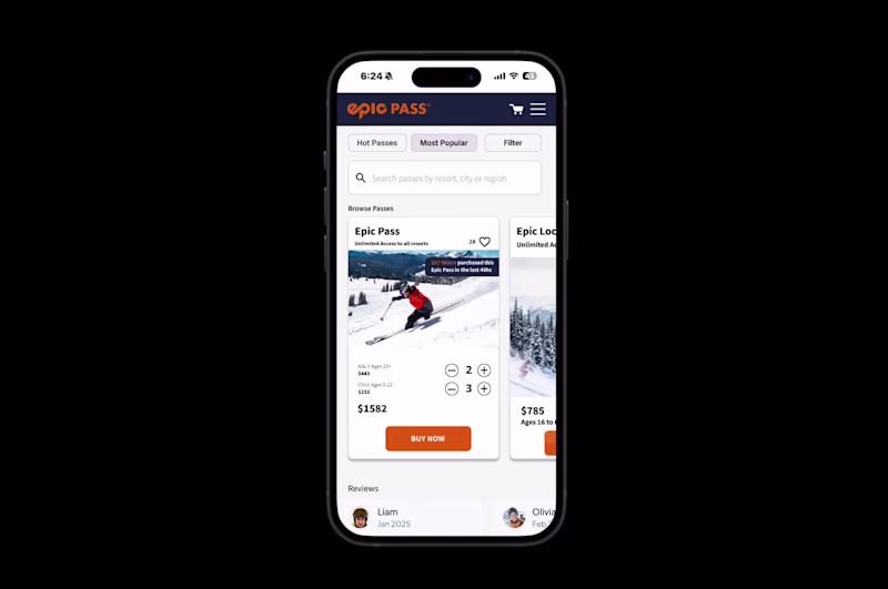 Cover image for Mobile prototype  - Ski