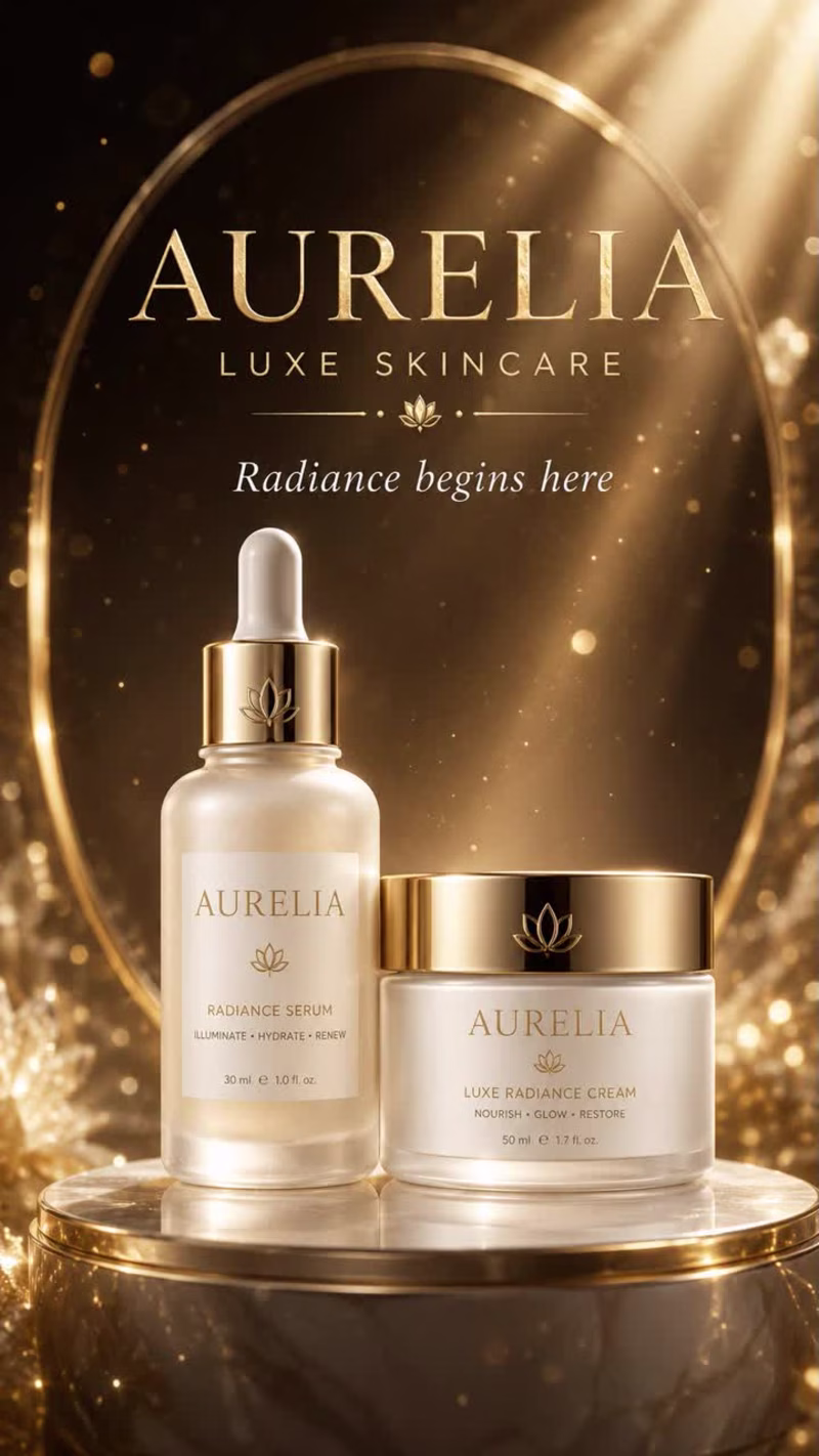 Cover image for Luxury Skincare Motion Graphic Ad