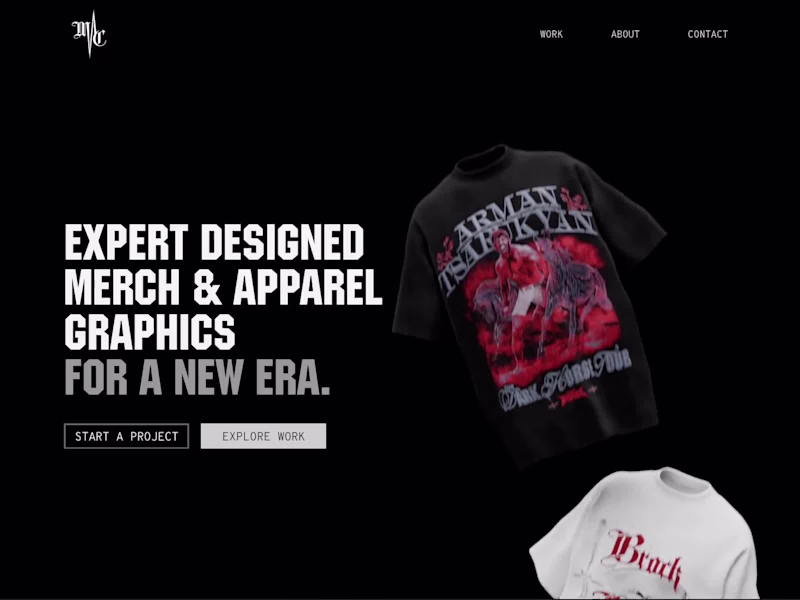 Cover image for Graphic Design Merch Portfolio Website