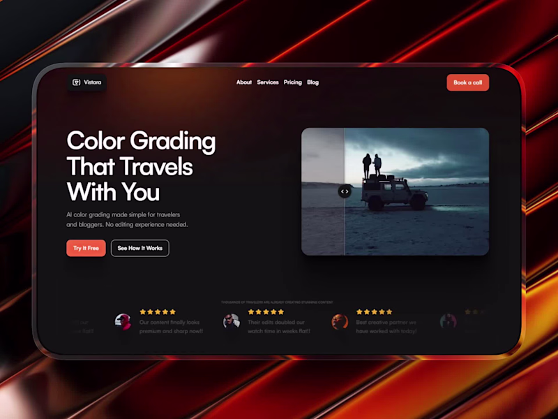 Cover image for 'Vistara' Website Design and Development