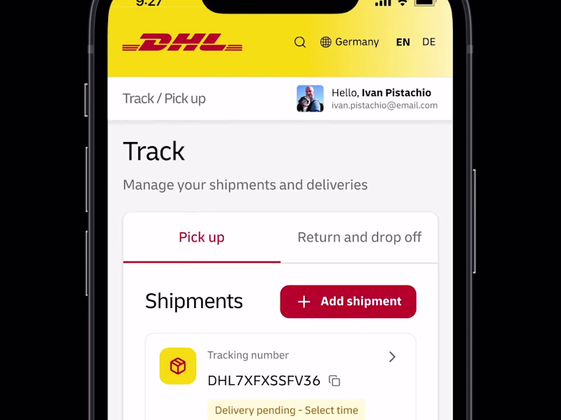 Cover image for DHL Web Experience: Reimagining Shipping & Receiving Flows