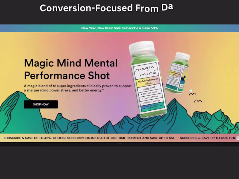 Cover image for Direct-to-Consumer E-commerce Development for Magic Mind