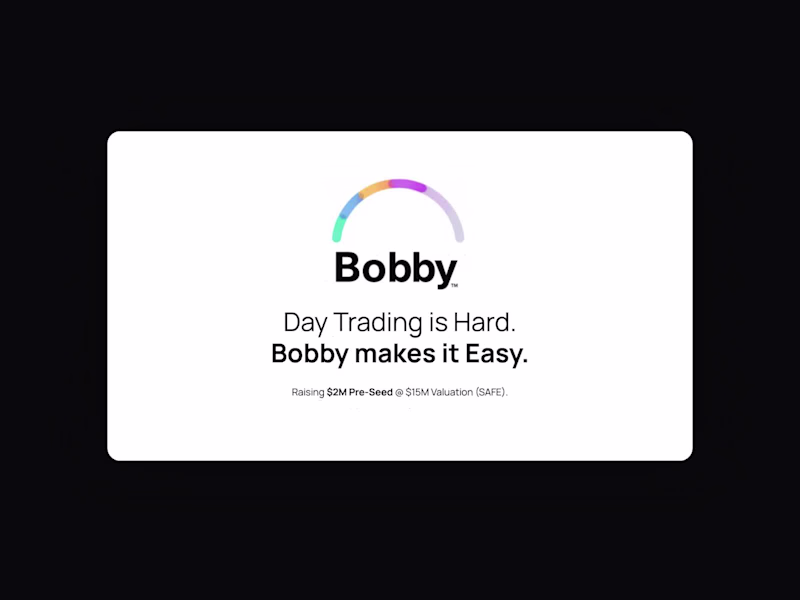 Cover image for Bobby Pitch Deck Design