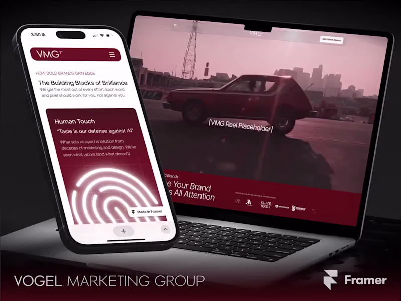 Cover image for VMG7’s Miami Agency | A Premium Framer Website Revamp