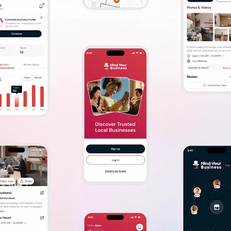 Cover image for MYB - app design for