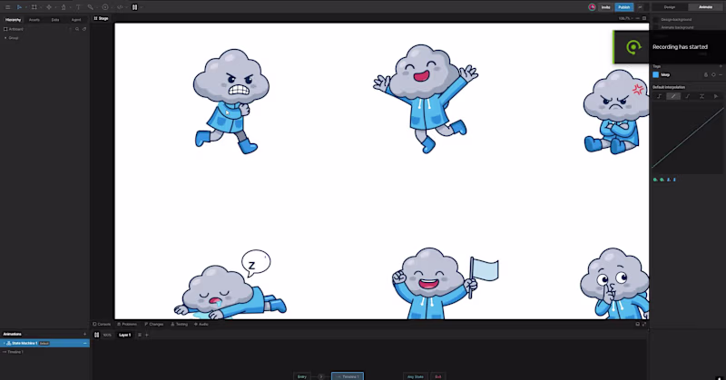 Cover image for Designed & animated this cloud