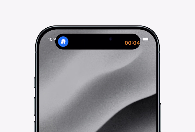 Cover image for Meeting reminder on dynamic island