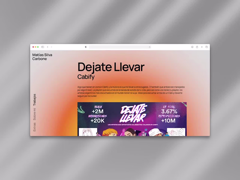 Cover image for Matías Silva Carbone — Creative Portfolio Website