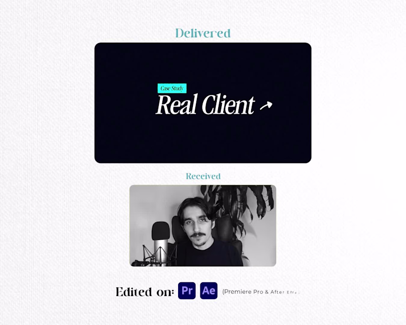 Cover image for Video project from received assets to final delivered output...