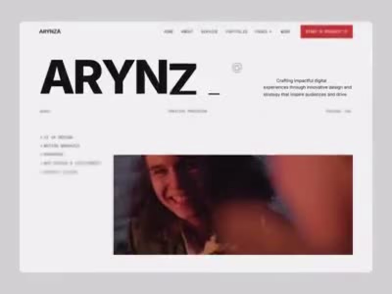 Cover image for ARYNZA | Creative Studio Portfolio